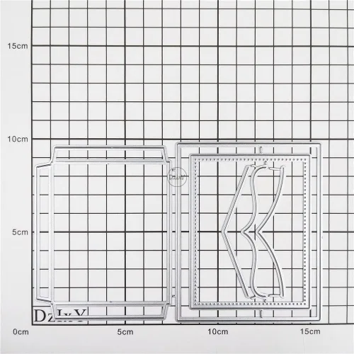 Miniatura 3 de DzIxY Tarjetas Flores Troqueles de corte de metal para kit de fabricación de tarjetas, papel en relieve, troquelados, plantillas de máquina