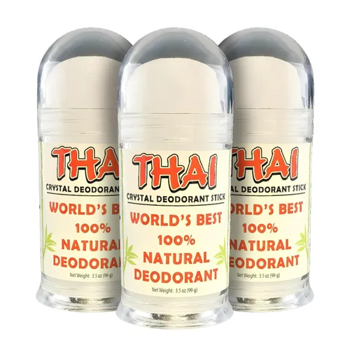 Miniatura 8 de Desodorante Thai Crystal Piedra de alumbre de sal mineral natural de potasio Sin perfume, sin aluminio, desodorante hipoalergénico para mujeres