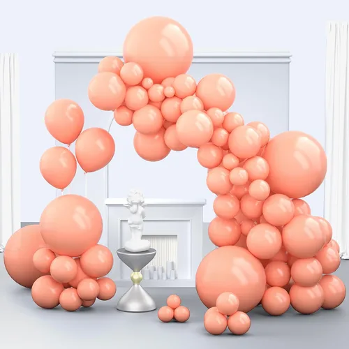 Miniatura 14 de Globos color beige, 150 unidades de diferentes tamaños, paquete de globos de 18 pulgadas, 12 pulgadas, 10 pulgadas, 5 pulgadas, color marfil crema
