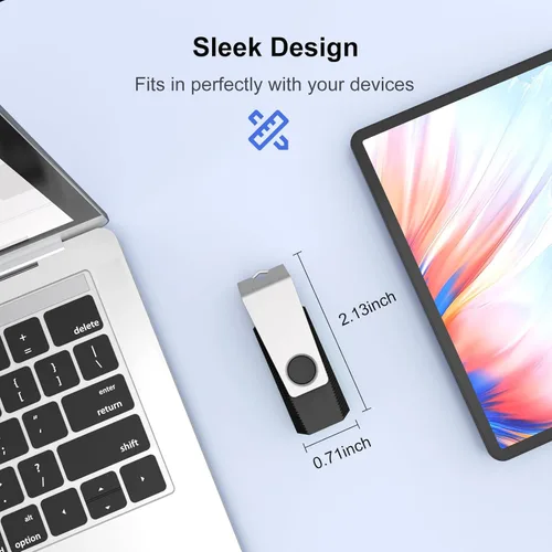 Miniatura 7 de TOPESEL Unidad flash USB 3.0 de 64 GB, paquete de 10 unidades a granel, memoria USB para respaldo de almacenamiento de datos, disco de memoria