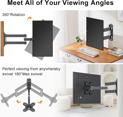 Miniatura 3 de XINLEI (MA1330-2) - Paquete de 2 soportes de pared para TV de 13 a 32 pulgadas, monitor LCD y televisores de plasma, VESA máximo 3.53 x 3.93 pulgadas
