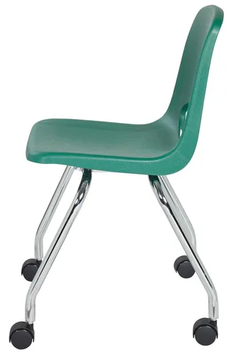 Miniatura 7 de FDP - Silla escolar móvil de 18 pulgadas con ruedas para niños, adolescentes y adultos, asiento ergonómico para aprendizaje en casa, aula u oficina