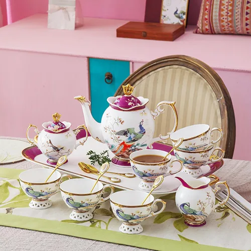 Miniatura 6 de ACMLIFE Juego de taza de té y platillo de porcelana de hueso – Juego de taza de café y platillo de té de porcelana de hueso, juego de taza de té