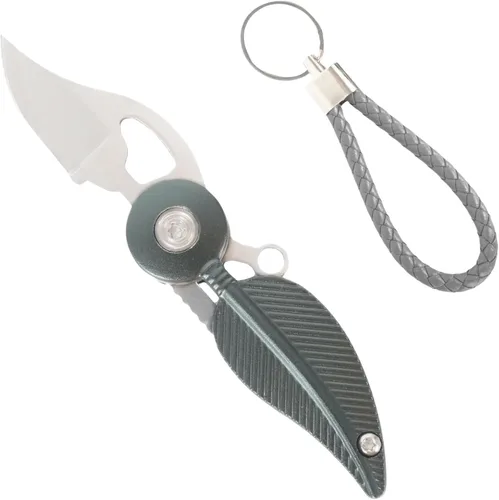 Miniatura 9 de Cuchillo de bolsillo para mujer, color rosa, cadena, mini, bonito accesorio para llaves Rosado
