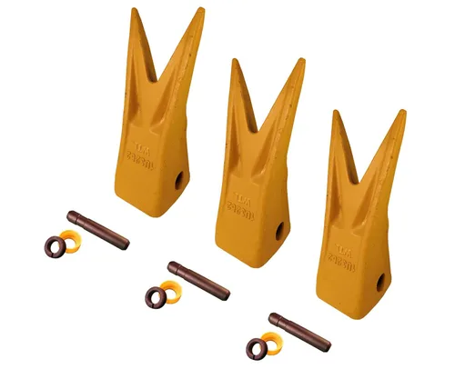 Miniatura 6 de Cubo de excavadora Tiger Rock diente w Pins, compatible con CAT J250 Series- 1U-3252WTL (1)