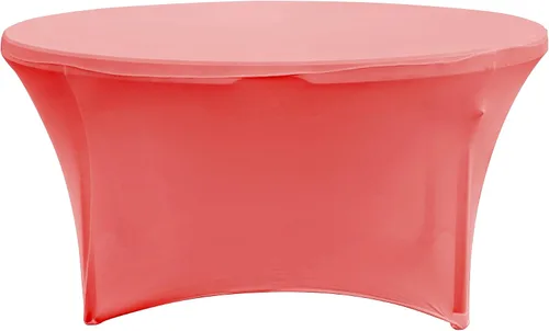 Miniatura 19 de Simply Elegant Mantel redondo ajustable de elastano Mantel para mesa de banquete, mantel de poliéster y elastano, para cumpleaños, quinceañera