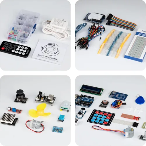 Miniatura 2 de Kit inicial completo para Arduino Uno R3 con tutorial (63 artículos) de Elegoo