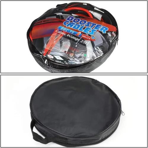 Miniatura 5 de Auto Dynasty Heavy Duty 25 pies 4 Gauge Booster Cable Power Jumper 500 AMP batería de emergencia arranque coche/motocicleta