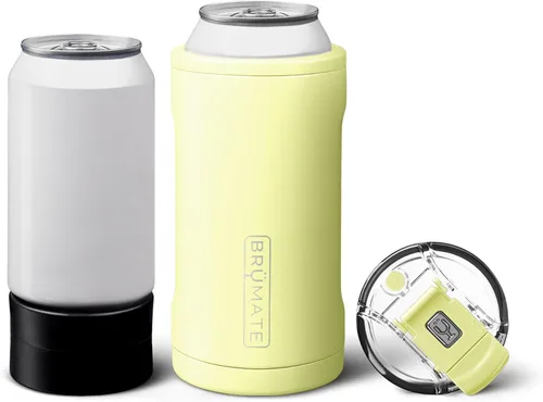 Miniatura 20 de BrüMate Hopsulator Trio - Enfriador de latas aislado 3 en 1 para latas de 12 o 16 onzas + vaso 100 % a prueba de fugas con tapa, aislado