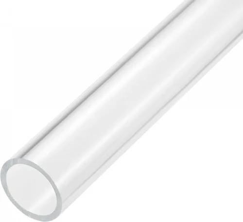 Miniatura 31 de MECCANIXITY Tubo acrílico transparente rígido redondo tubo 44mm (1.7") ID 50mm (2") OD 14" para lámparas y linternas, sistema de refrigeración por
