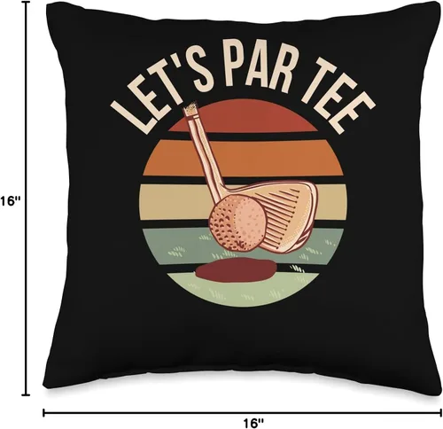 Miniatura 4 de Lets Par Tee Golf Almohada de tiro 16x16, multicolor