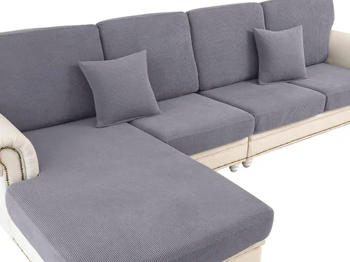 Miniatura 14 de LA MEACK - Fundas para cojines de sofá, funda para cojín de asiento, funda elástica para sofá, fundas separadas para sofá seccional, protector
