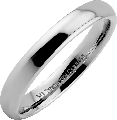 Miniatura 10 de Anillo de boda clásico de carburo de tungsteno de 0.079 in a 0.394 in