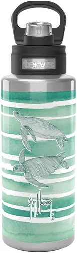 Miniatura 14 de Tervis Traveler Guy Harvey Freeswim Turtle - Vaso aislado de triple pared para viaje mantiene las bebidas frías y calientes, 20 onzas, acero Acero