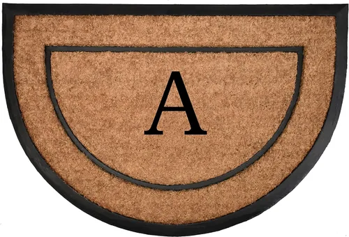 Miniatura 20 de Home & More Calloway Mills - Felpudo con monograma de medio círculo, letra (M, 24 x 36 pulgadas)