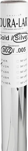 Miniatura 57 de Grafix Dura-Lar Película de 0.002", Ultra Transparente, Brillante 40" x 50', Material, Alternativa de Mylar/Acetato para, Plantillas y Plantillas