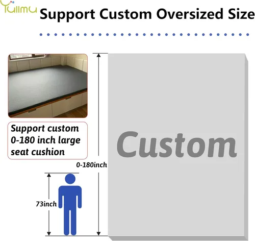 Miniatura 3 de Cojín de banco personalizado, asiento de ventana, silla de patio impermeable para exteriores, silla de piano de interior, espuma 50D