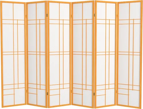 Miniatura 10 de Red Lantern Pantalla Eudes Shoji de 6 pies de altura - Palisandro - 5 paneles Rosewood