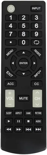Control remoto de repuesto aplicable para Insignia TV NS-32D220NA20 NS-43D420NA20 NS-55D420NA20 NS-39D310NA19 NS-19D310NA19 NS-24D310NA19
