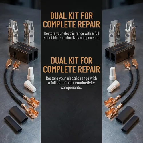 Miniatura 7 de (2 piezas) 330031 - Kit de receptáculo para quemador Whirlpool Kenmore Sears y Roper RR117 RR109 530116773 5303935058 WB17X210 12001673 WB17X508