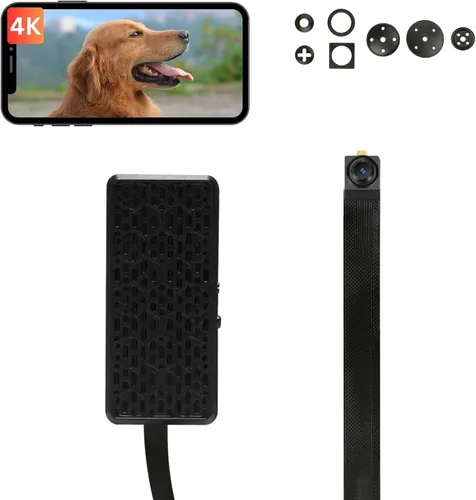 Cámara WiFi XXAXX 4K Ultra HD, cámara de video con detección de movimiento, control por aplicación, almacenamiento en la nube y SD, batería de