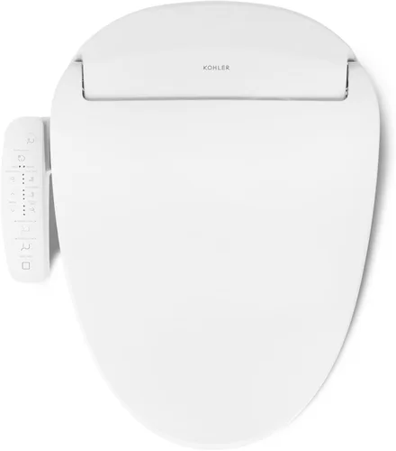 Miniatura 11 de Kohler PureWash E580 Asiento de Inodoro Bidé Alargado, Blanco, Tapa de Cierre Silencioso Previene Golpes, Boquilla Autolimpiante, Presión de Agua