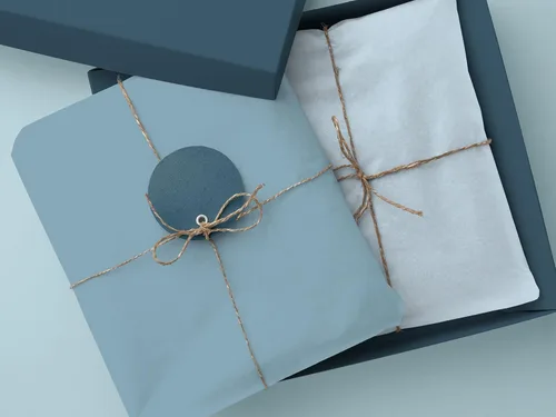 Miniatura 6 de Whaline 90 hojas de papel de seda azul polvoriento, papel de regalo azul degradado de 13.7 x 19.6 pulgadas, 6 colores sólidos para manualidades