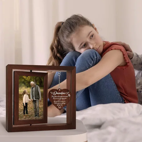 Miniatura 2 de Vetbuosa Regalos conmemorativos para la pérdida del abuelo, marco de fotos de condolencia, regalos de condolencia por pérdida del abuelo, regalo