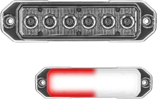 Miniatura 19 de SpeedTech Lights Z-6 TIR - Luz estroboscópica LED de montaje en superficie, 6 LED, faro de advertencia de peligro de rejilla de 18 W para vehículos