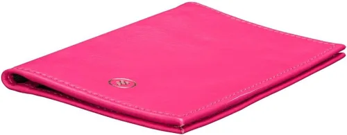 Miniatura 5 de Maxwell Scott - Funda para pasaporte de piel de lujo, diseño de napa de Prato, hecho a mano en Italia, Rosado, Cartera de viaje