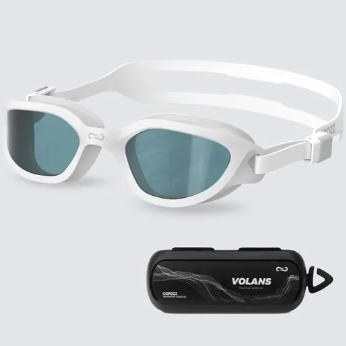 Miniatura 9 de COPOZZ Gafas de natación para mujeres adultas, gafas de natación para mujeres y hombres, antivaho sin fugas, protección UV para adultos