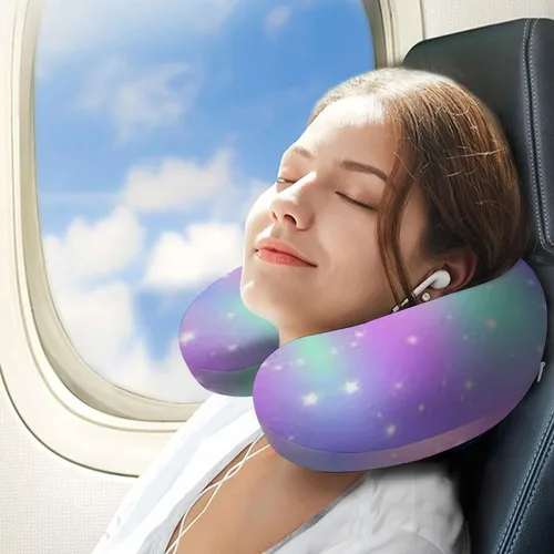 Miniatura 3 de Almohada personalizada de espuma viscoelástica en forma de U, añade tu texto fotográfico, almohada suave personalizada para el cuello, cojín cómodo