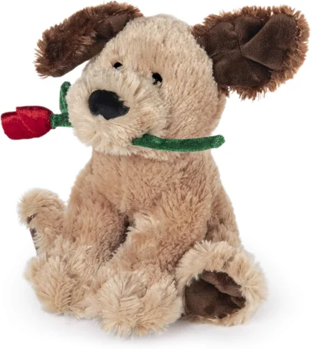 Miniatura 3 de GUND Peluche de perro de San Valentín de Deangelo con rosa roja