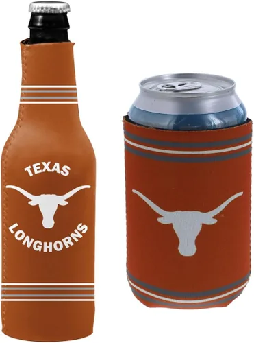 Miniatura 140 de College Team Color Logo Can & Bottle Holder Insulator Beverage Cooler Set