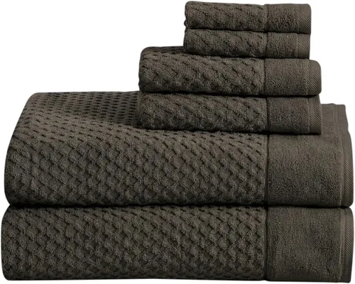 Miniatura 95 de Great Bay Home - Toallas de mano 100% algodón blanco, 6 toallas de baño suaves para manos, altamente absorbentes y de secado rápido, colección