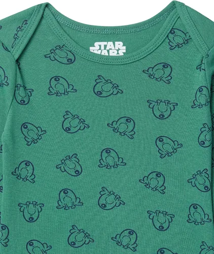 Miniatura 16 de Amazon Essentials Disney Marvel Star Wars - Body unisex de manga larga para bebés, paquete de 5