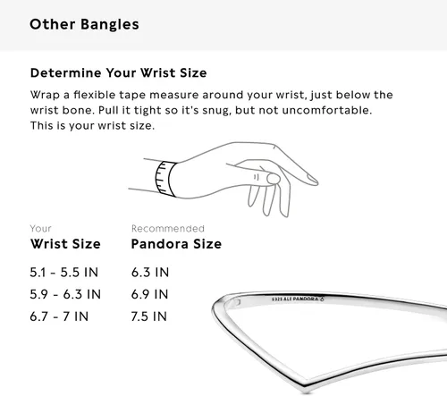Miniatura 6 de PANDORA Pulsera de plata de ley pulida con diseño de hueso, joyería, Metal