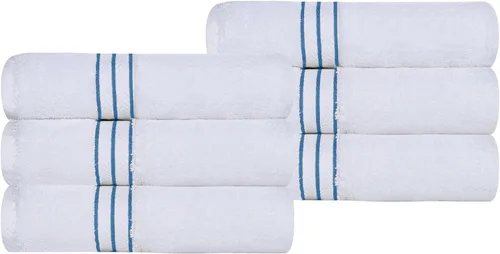 Miniatura 10 de Juego de toallas de baño de algodón turco ultra suave de Superior, juego de 2 piezas, toallas para la ducha, baño, artículos esenciales para el Latte