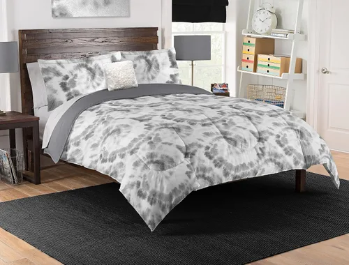 Miniatura 10 de Northwest Classics Dino Discovery - Juego de ropa de cama de 6 piezas que brilla en la oscuridad, ropa de cama para todas las estaciones para niñas