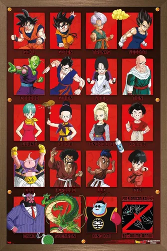 Miniatura 11 de Trends International Dragon Ball Z - Póster de pared de aniversario, 22.375 x 34 pulgadas, versión premium sin marco