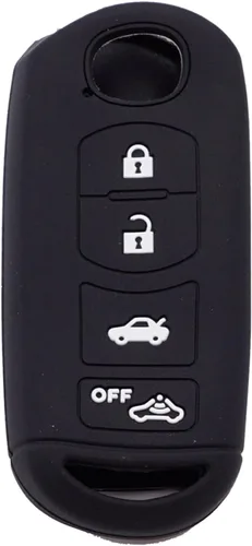 Miniatura 9 de Funda para llave de coche para Mazda 2/3/5/6 CX-3 CX-5 CX-7 CX-9 Miata MX5 2018-2020, funda de silicona para llave remota de 2/3/4 botones