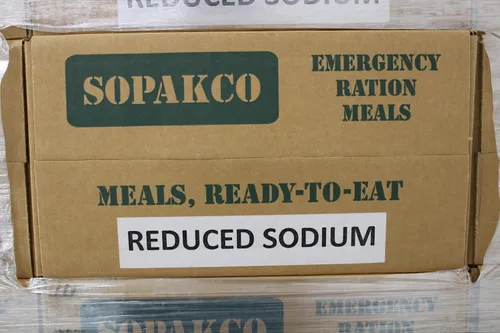 Miniatura 5 de SOPAKCO Raciones alimenticias reducidas en sodio MRE 14 comidas listas para comer - 8/23 o más recientes
