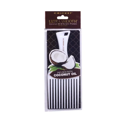 Miniatura 2 de Cricket Peine Ultra Suave de Coco para Cabello - Infundido con Aceite de Coco y Queratina para Brillo y Volumen Sin Encrespamiento, Ideal