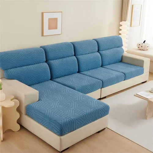 INFLAG Fundas de sofá en forma de L, fundas de sofá mágicas, funda de sofá diván, funda elástica con banda elástica, protector de muebles para sala