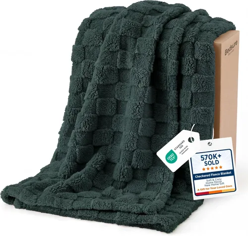 Miniatura 19 de Bedsure GentleSoft - Manta verde salvia para sofá, manta de forro polar a cuadros, regalos de Navidad para mujeres, hombres y niñas, bonita manta