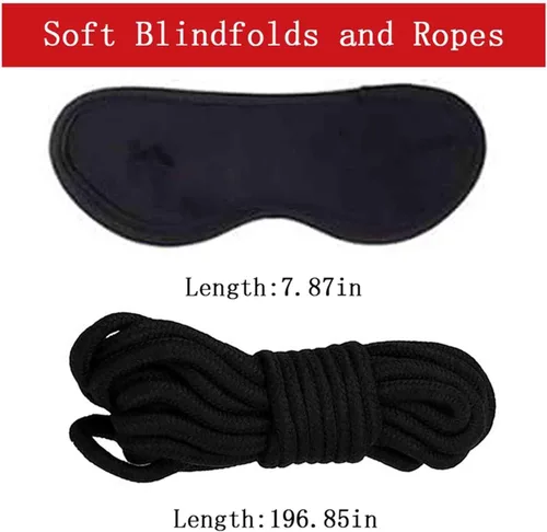 Miniatura 2 de Bed Bonage - Correas de cama para adultos sexuales, correas de cama de tamaño King, amarres sexuales debajo del colchón para parejas y adultos, kit