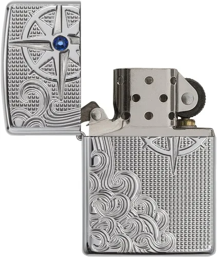 Miniatura 4 de Zippo Encendedores náuticos Armadura de cromo pulido