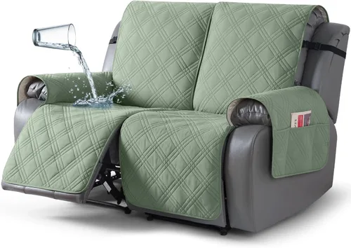 Miniatura 45 de TAOCOCO Fundas para Sillón de Dos Plazas Reclinable 100% Impermeables, Fundas Divididas para Loveseat Reclinable, Funda Antideslizante para Sofá