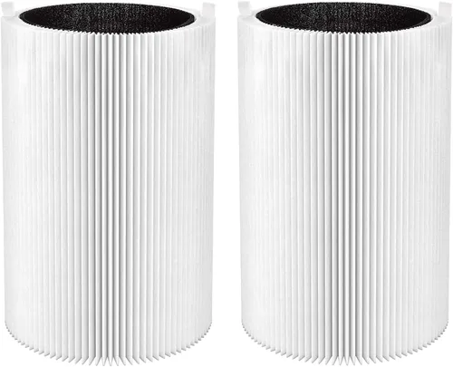 Miniatura 10 de Paquete de 2 filtros de repuesto Blue Pure 411i Max compatibles con purificador de aire Blueair 411i y 411a Max. Filtro Blue Pure F4MAX, H13 Ture