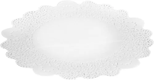 Miniatura 91 de Restaurantware Pastry Tek Blondas de Encaje de 4 x 4 Pulgadas 100 Vajilla Decorativa - Blondas de Mesa Desechables Redondas de Papel Negro